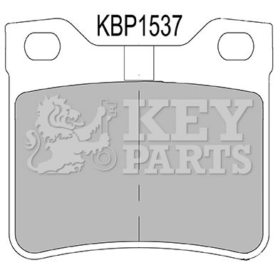 KEY PARTS Комплект тормозных колодок, дисковый тормоз KBP1537
